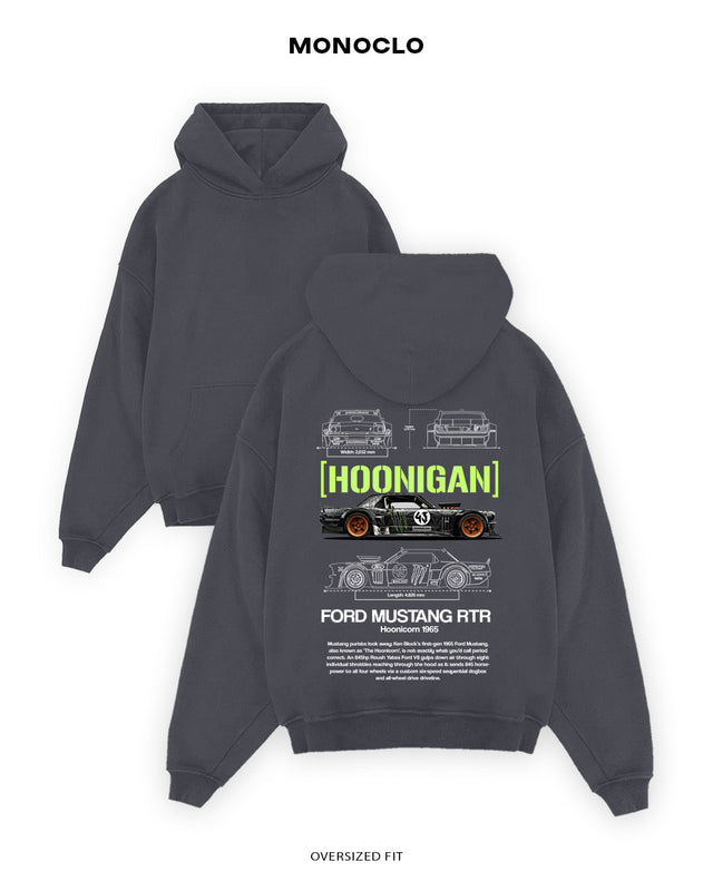 Худі Monoclo Hoonigan Ford Mustang RTR - shop_name Графітовий