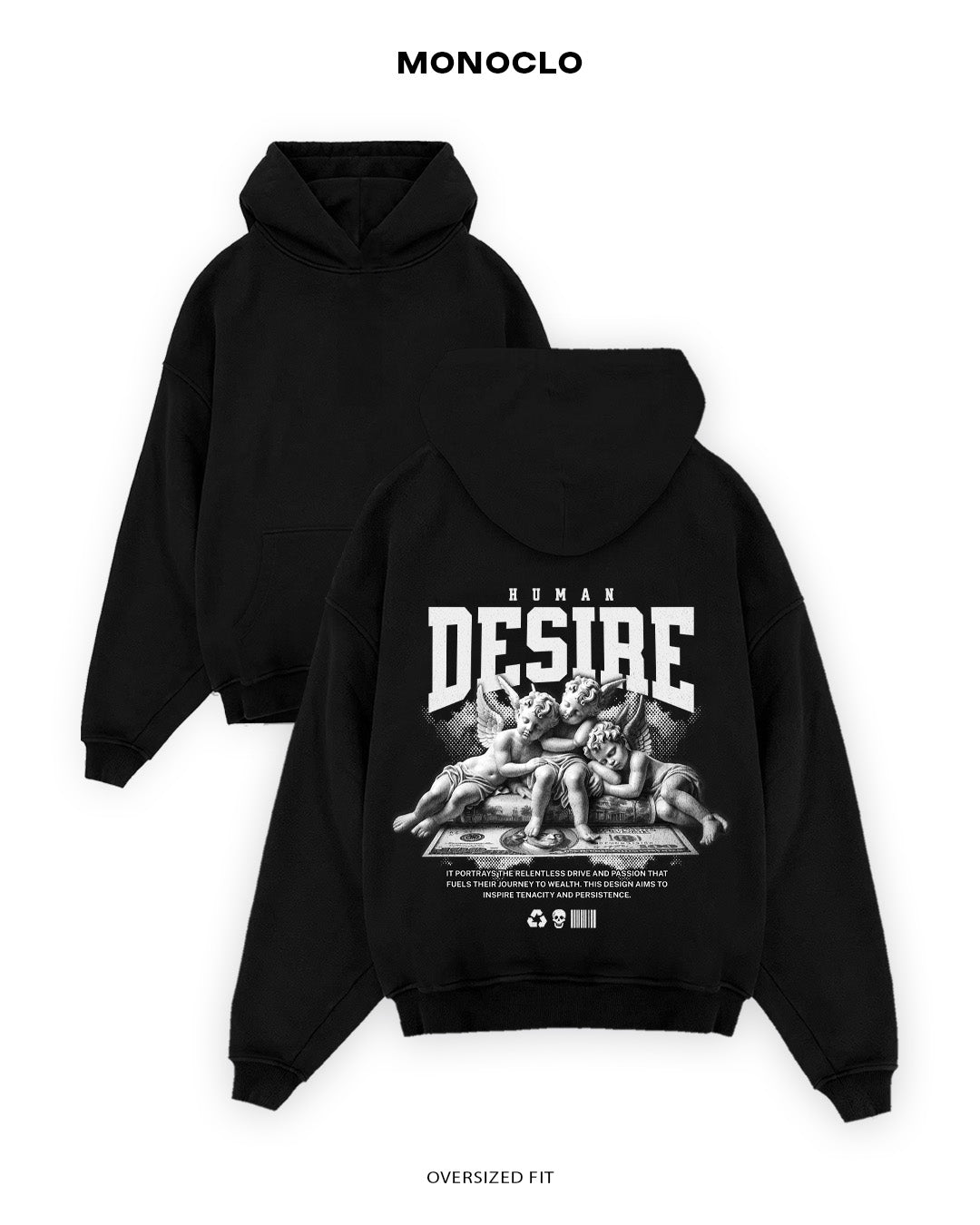 Худі Monoclo Human Desire - shop_name Чорний