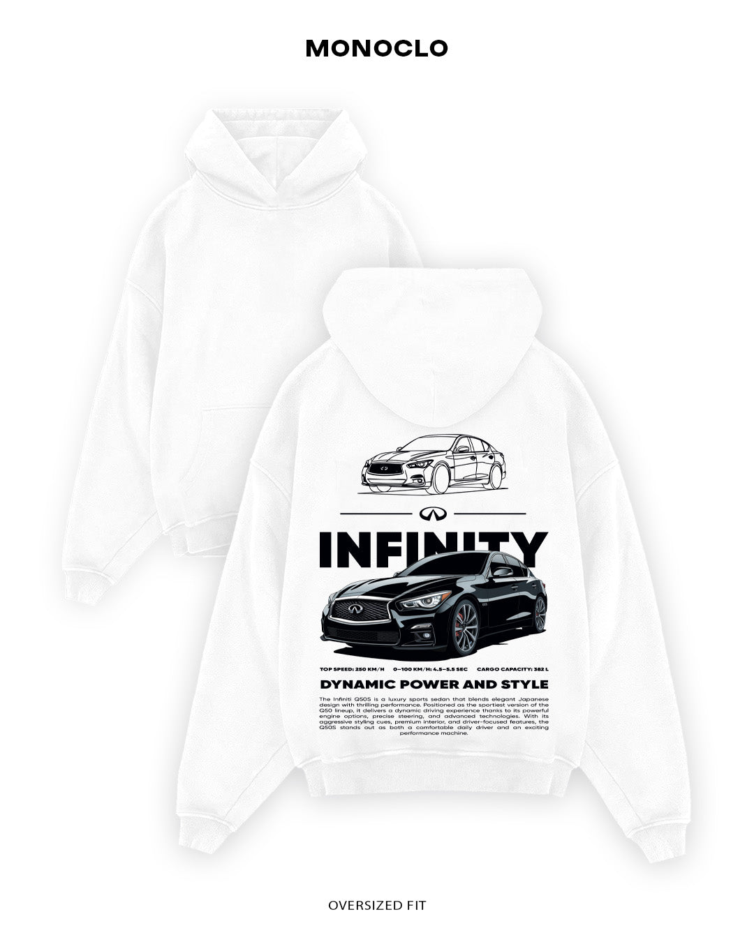Худі Monoclo Infiniti Q50S - shop_name Білий