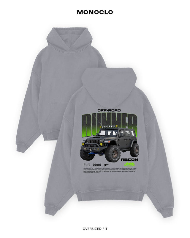 Худі Monoclo Jeep Wrangler Off - Road Runner - shop_name Сірий