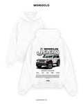 Худі Monoclo Jeep Wrangler Rubicon – Оверсайз Унісекс – Білий