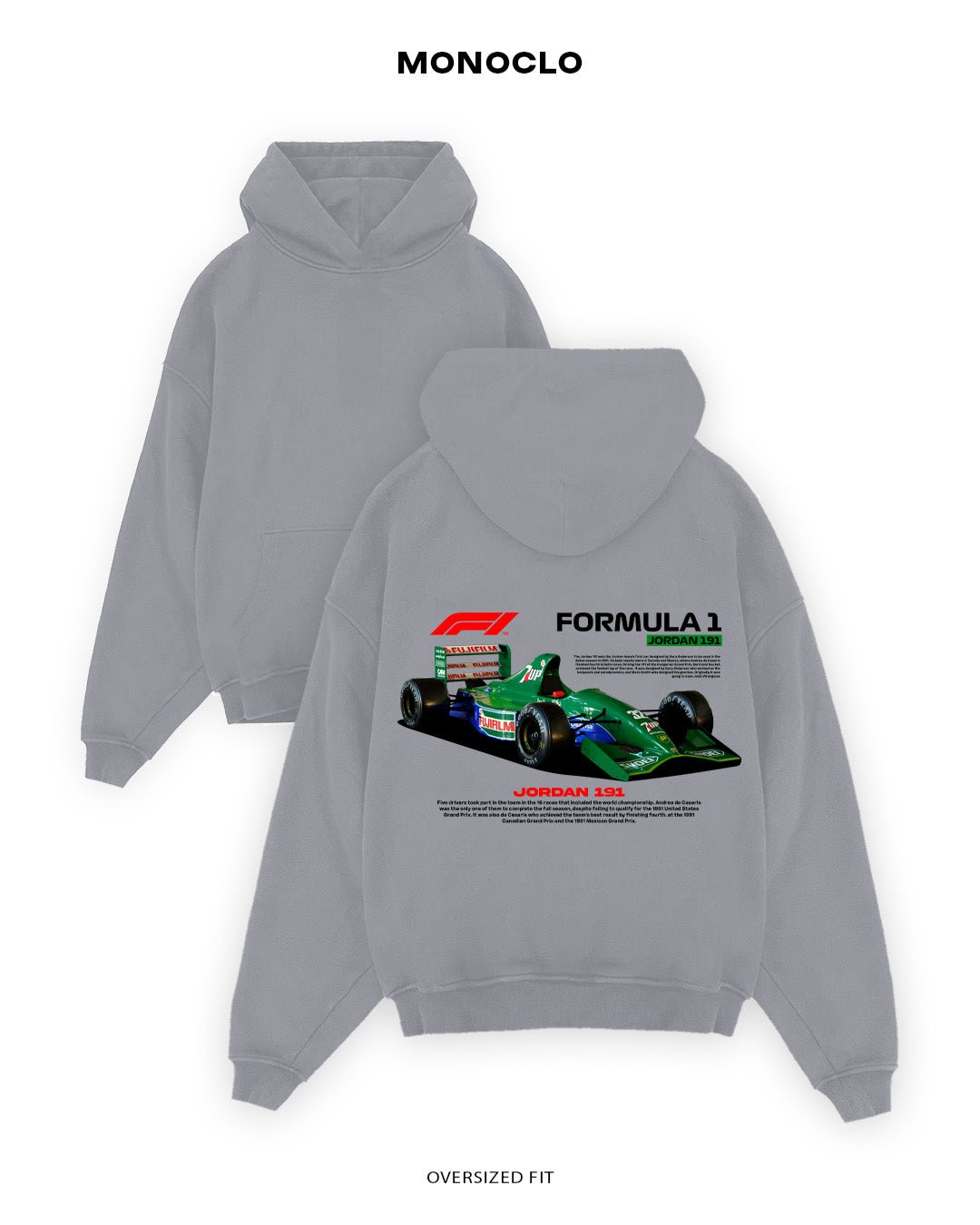Худі Monoclo Jordan 191 - shop_name Сірий