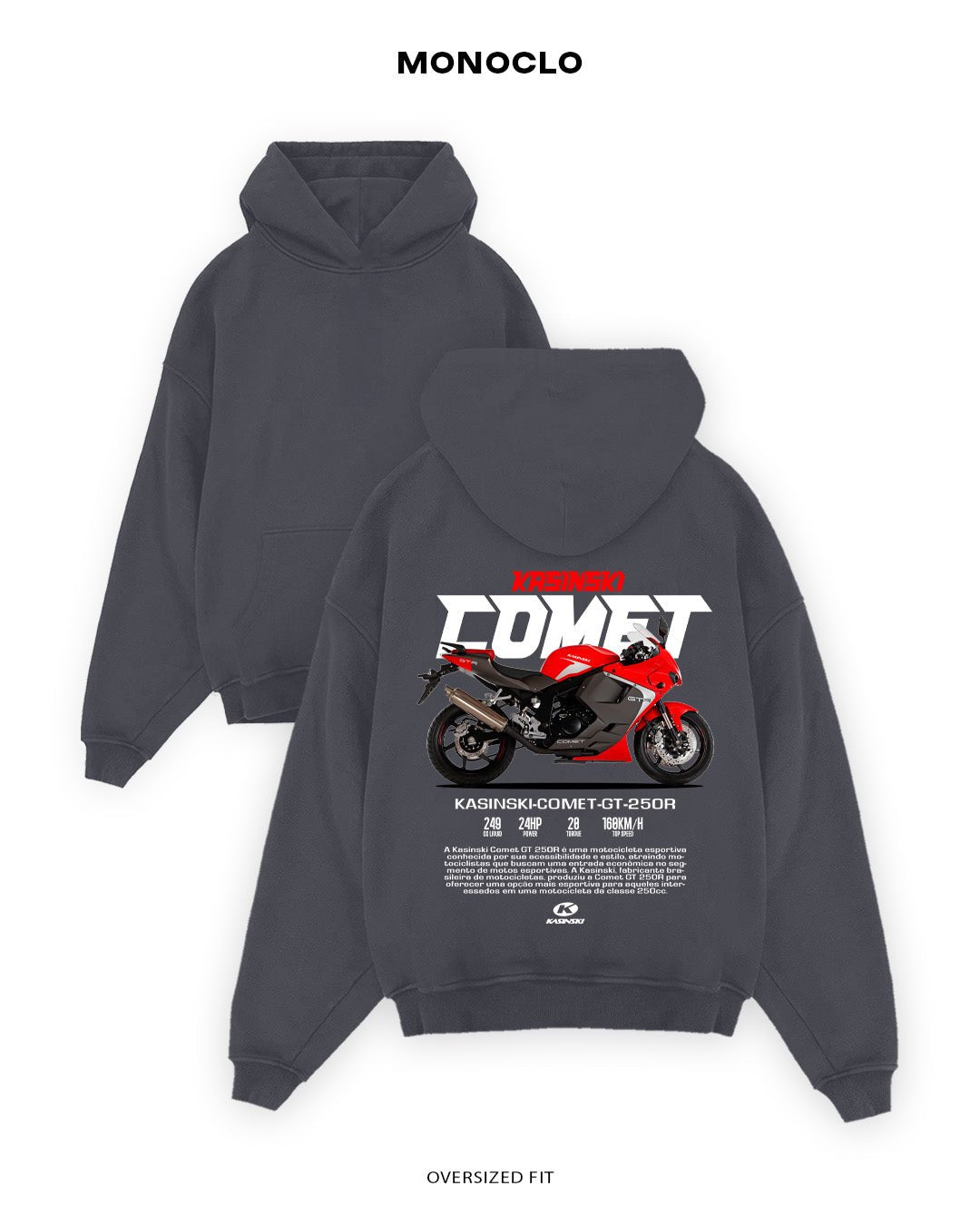 Худі Monoclo Kasinski Comet GT - 250R - shop_name Графітовий
