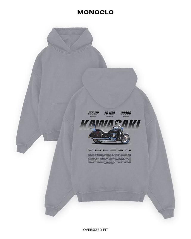 Худі Monoclo Kawasaki Vulcan 903cc - shop_name Сірий