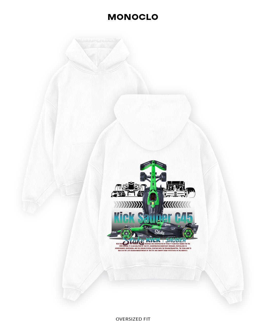 Худі Monoclo Kick Sauber C45 - shop_name Білий