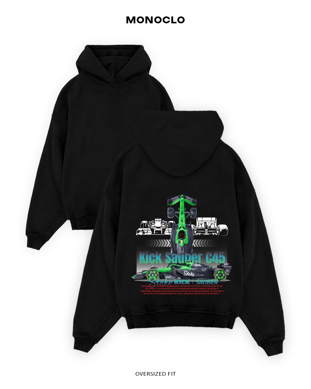 Худі Monoclo Kick Sauber C45 - shop_name Чорний