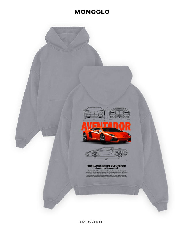 Худі Monoclo Lamborghini Aventador Orange - shop_name Сірий