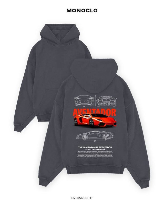 Худі Monoclo Lamborghini Aventador Orange - shop_name Графітовий