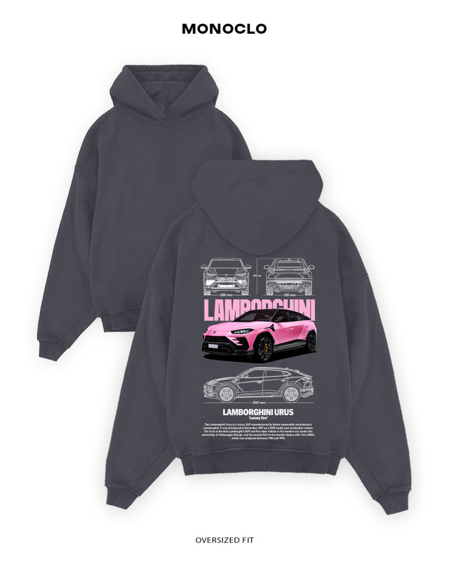 Худі Monoclo Lamborghini Urus Pink - shop_name Графітовий