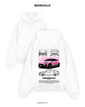 Худі Monoclo Lamborghini Urus Pink – Білий