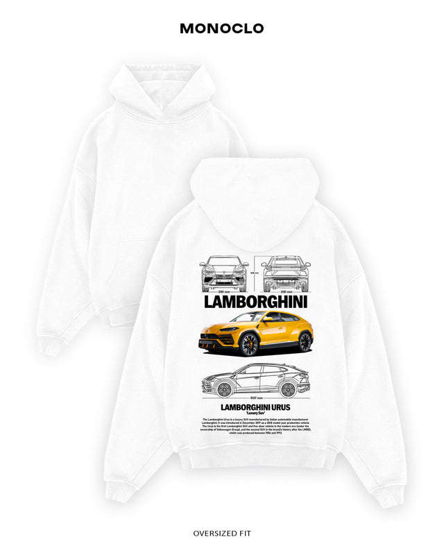 Худі Monoclo Lamborghini Urus Yellow - shop_name Білий