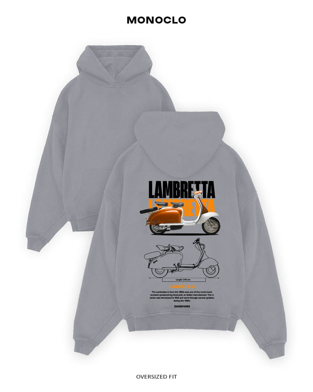 Худі Monoclo Lambretta LI - shop_name Сірий