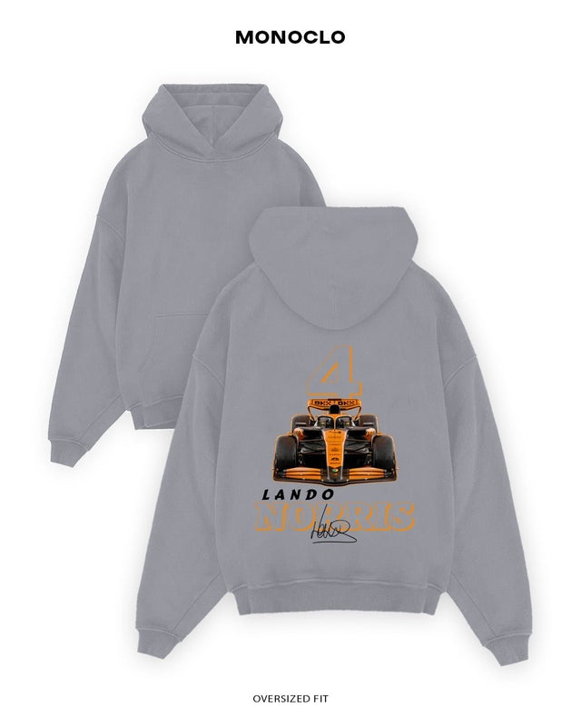 Худі Monoclo Lando Norris McLaren Bold Number 4 - shop_name Сірий