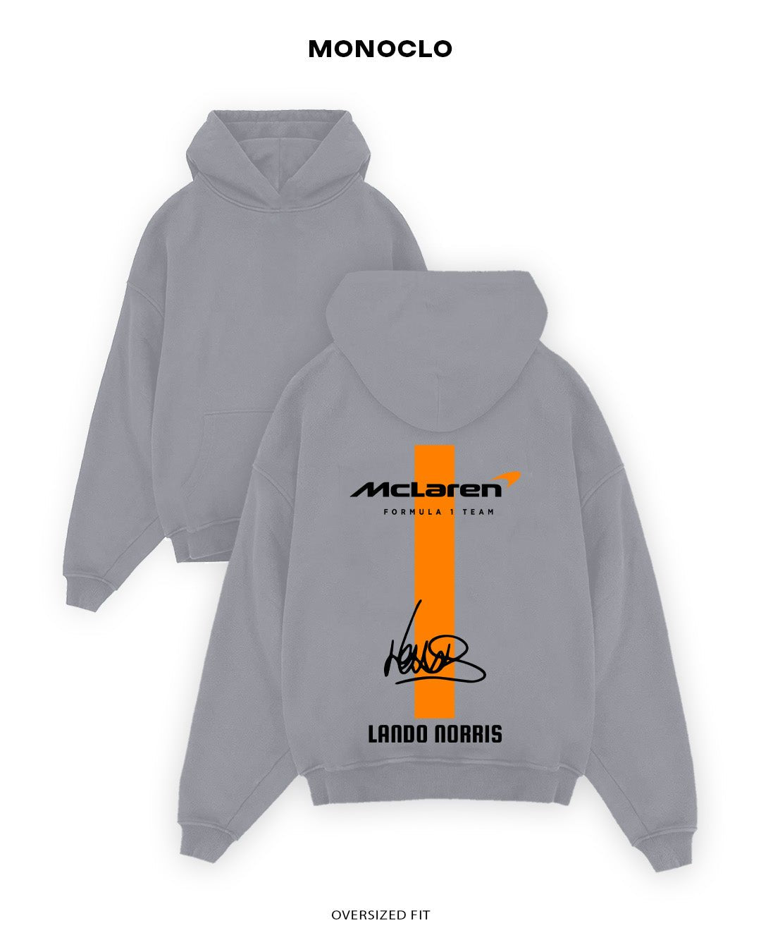 Худі Monoclo Lando Norris Sign Formula 1 - shop_name Сірий
