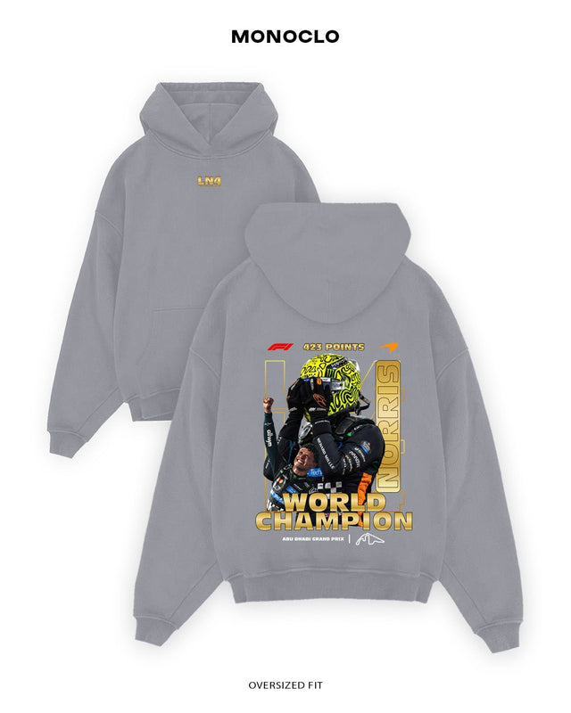 Худі Monoclo Lando Norris – World Champion McLaren F1 🧡 - shop_name Сірий