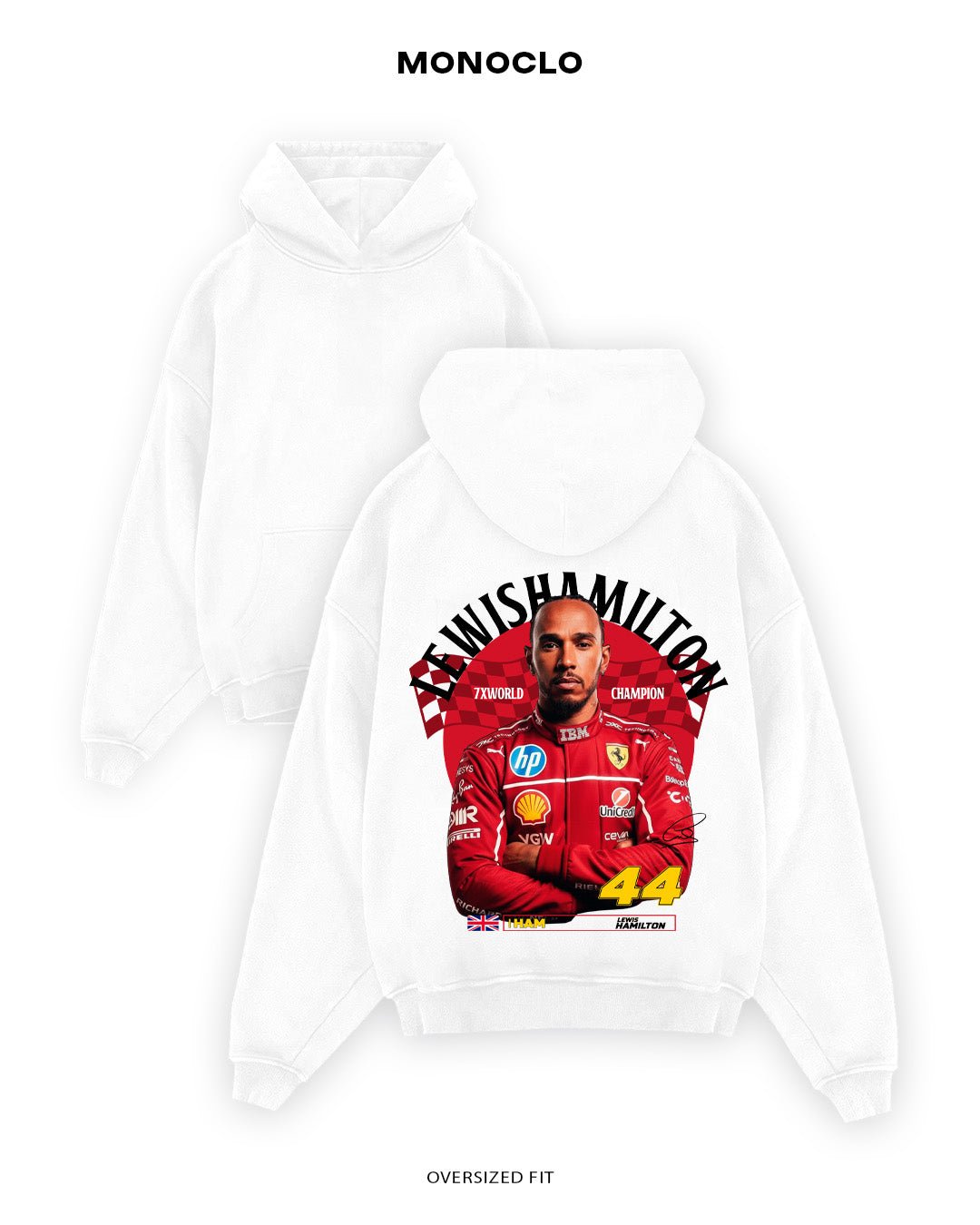 Худі Monoclo Lewis Hamilton Ferrari BB - shop_name Чорний