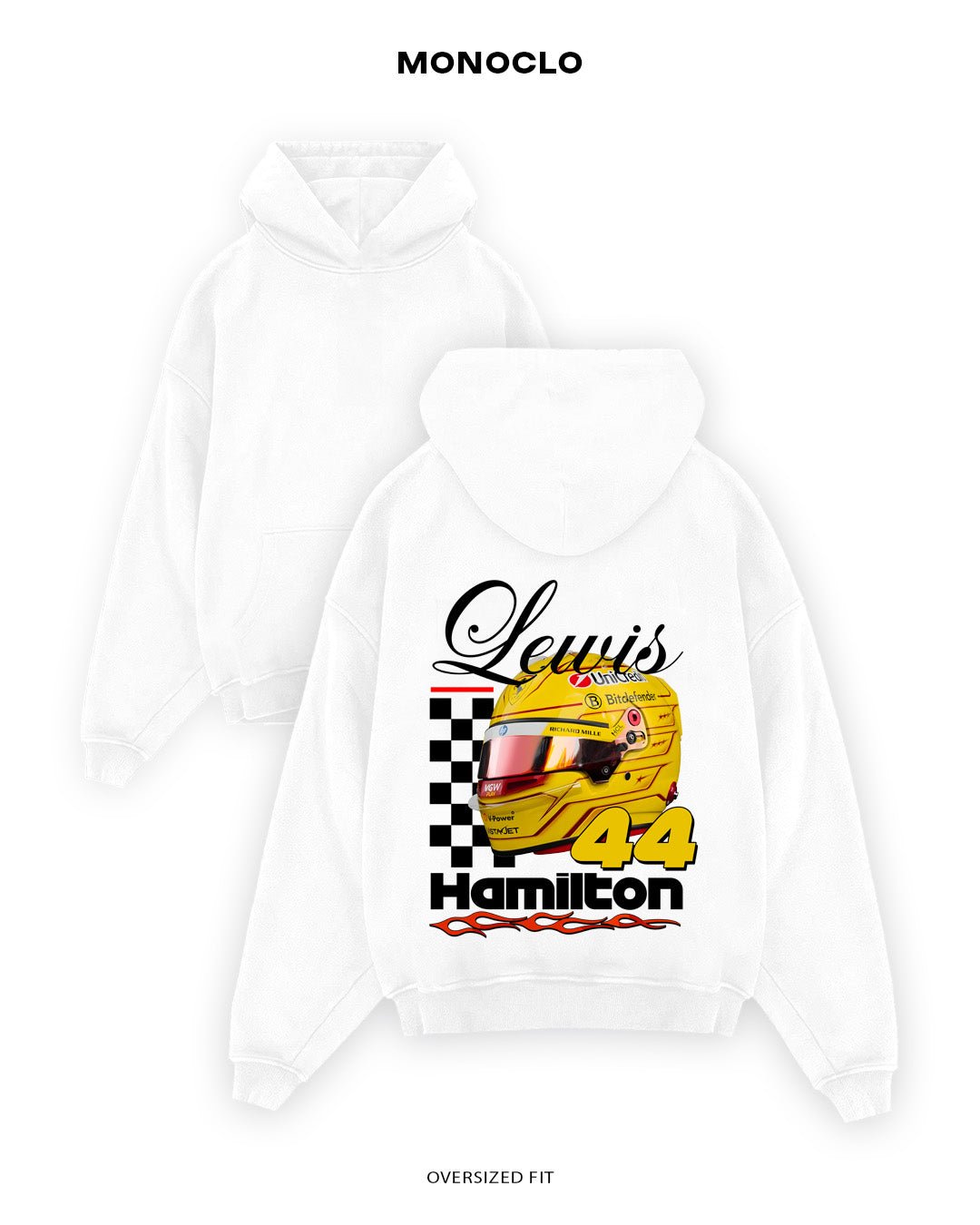 Худі Monoclo Lewis Hamilton Helmet - shop_name Білий
