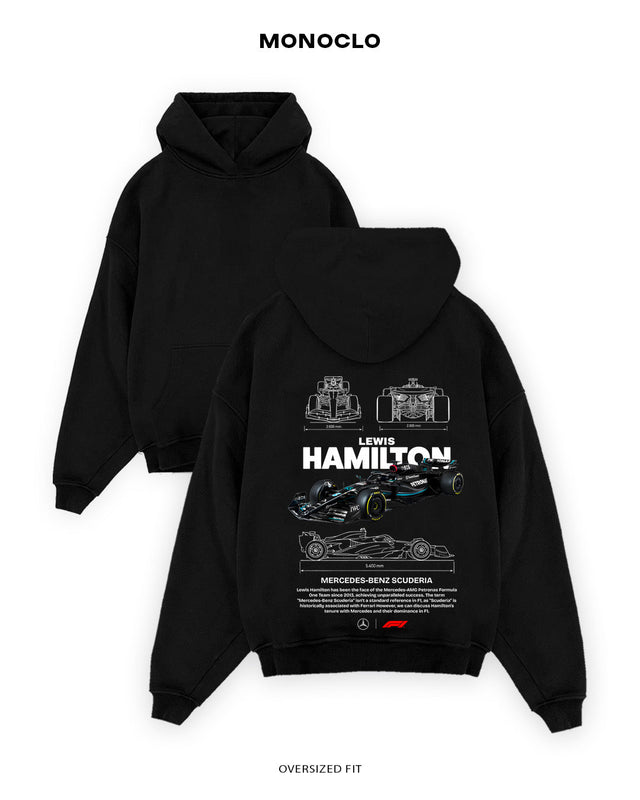 Худі Monoclo Lewis Hamilton Mercedes Glory - shop_name Чорний