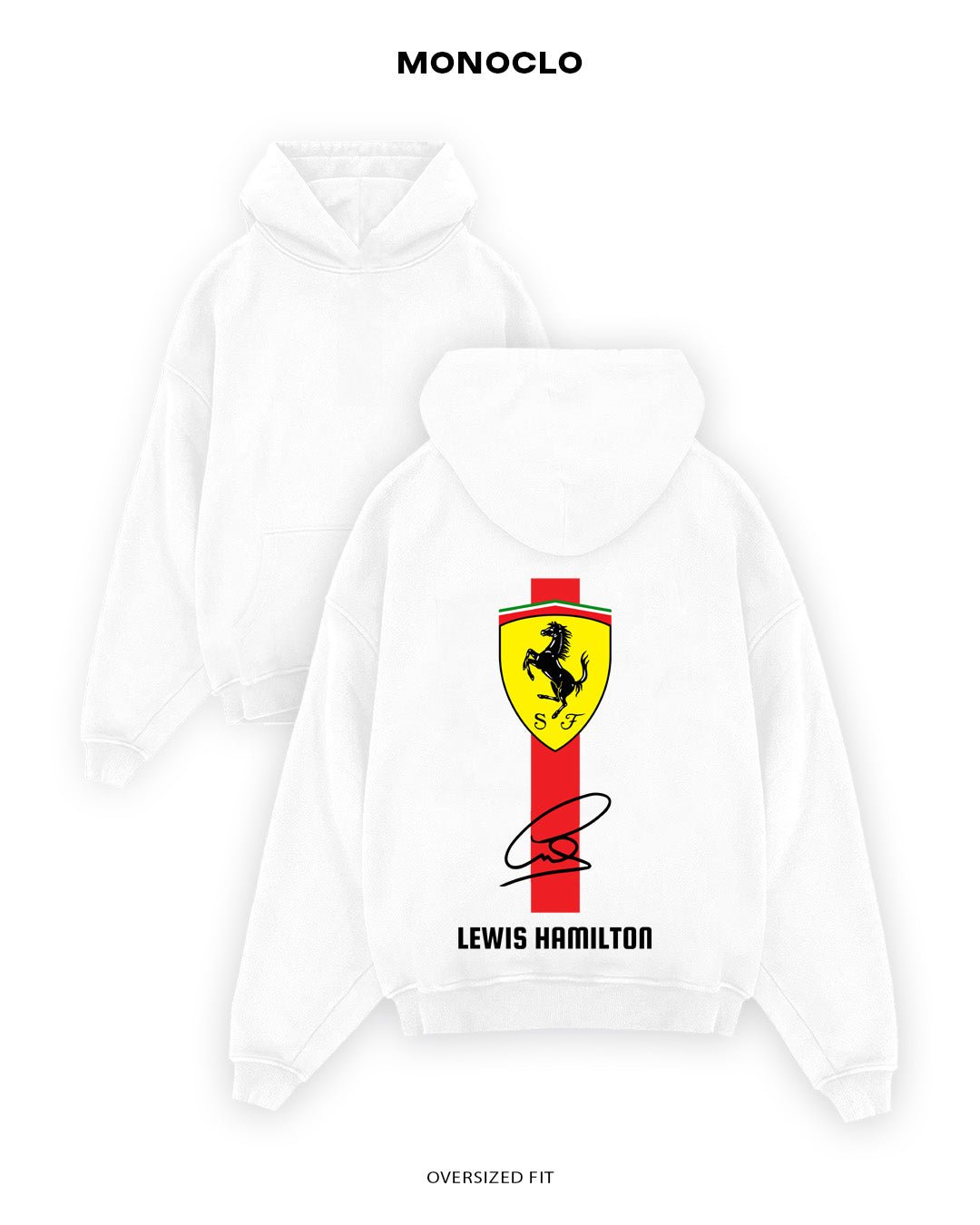Худі Monoclo Lewis Hamilton Sign Formula 1 2 - shop_name Білий