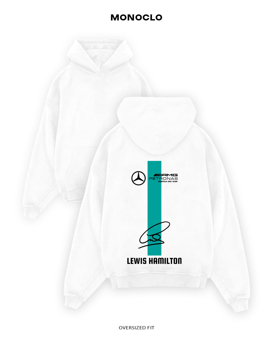 Худі Monoclo Lewis Hamilton Sign Formula 1 - shop_name Білий
