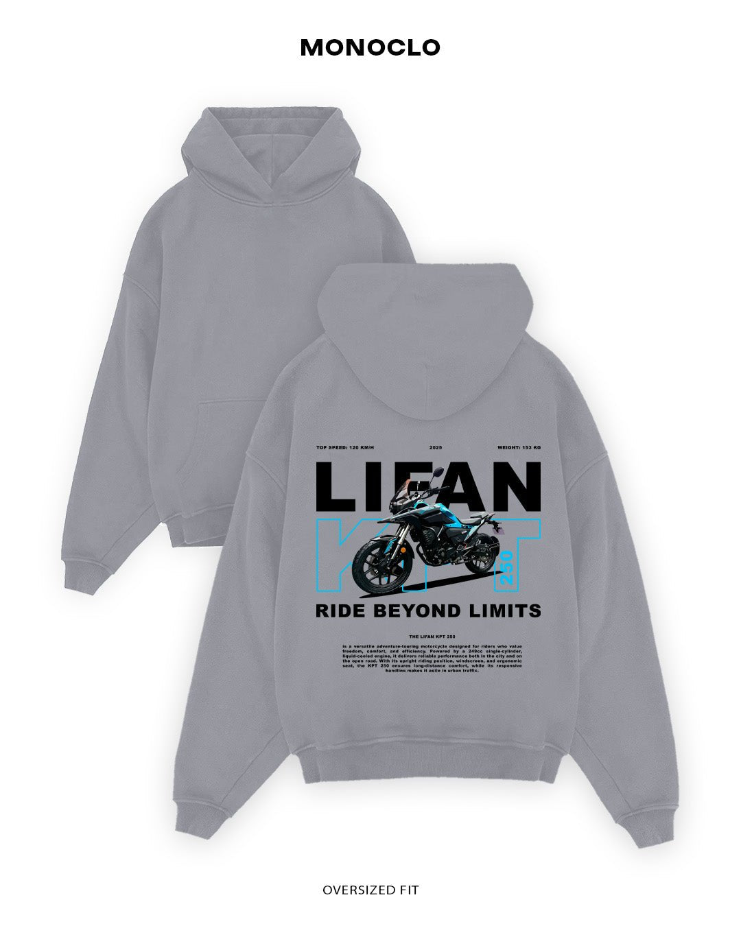 Худі Monoclo Lifan KPT 250 - shop_name Сірий