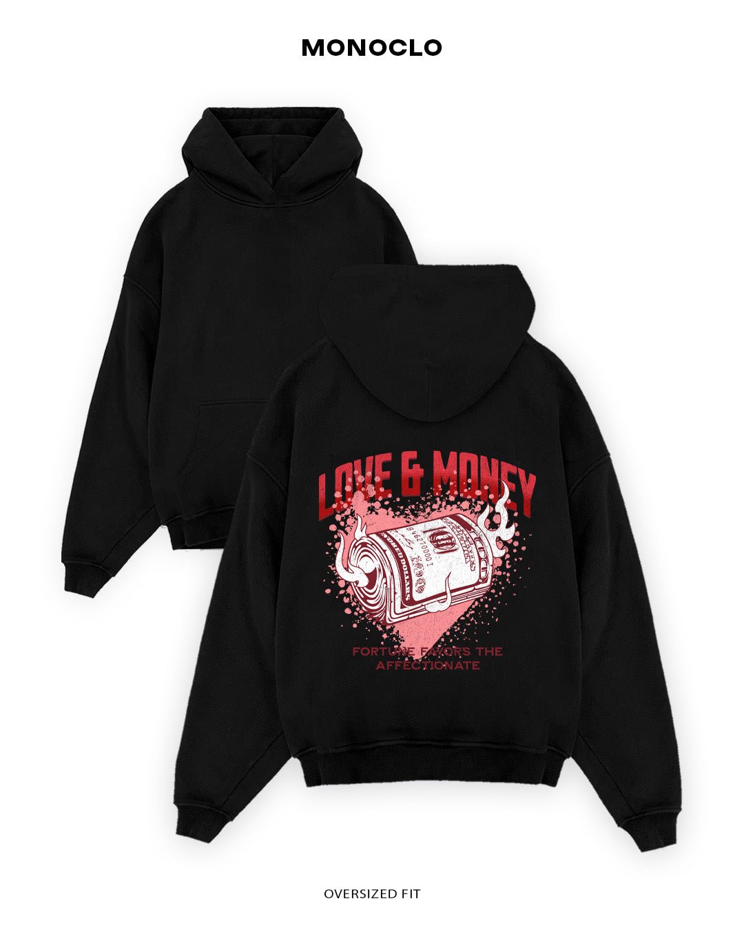 Худі Monoclo Love & Money - shop_name Чорний