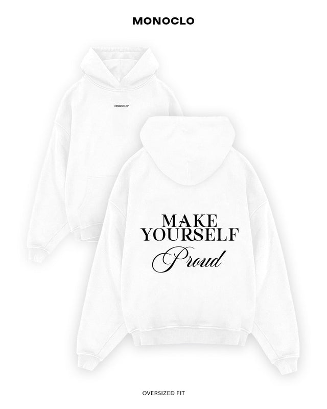 Худі Monoclo Make Yourself Proud - shop_name Білий