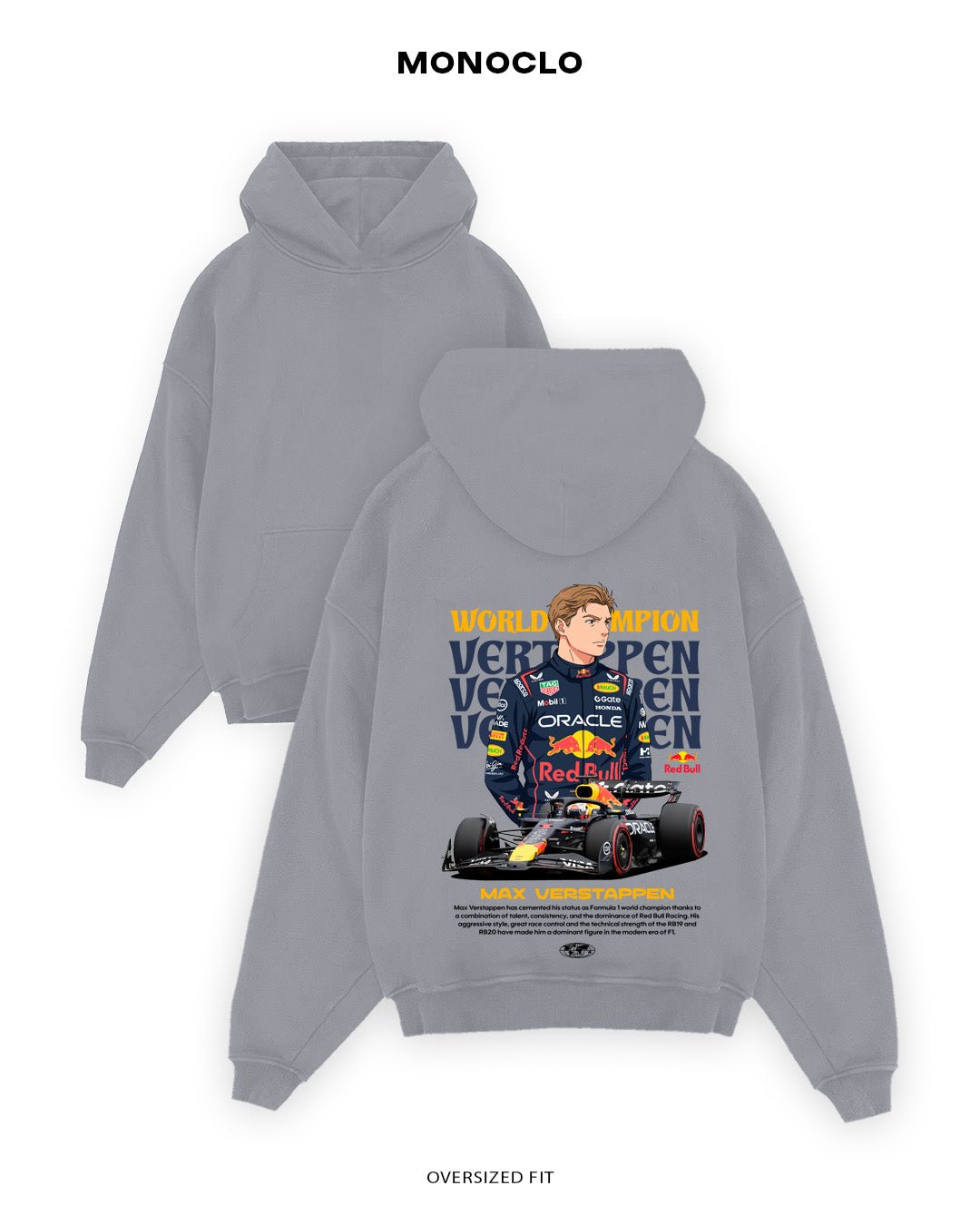 Худі Monoclo Max Verstappen 25SE - shop_name Сірий