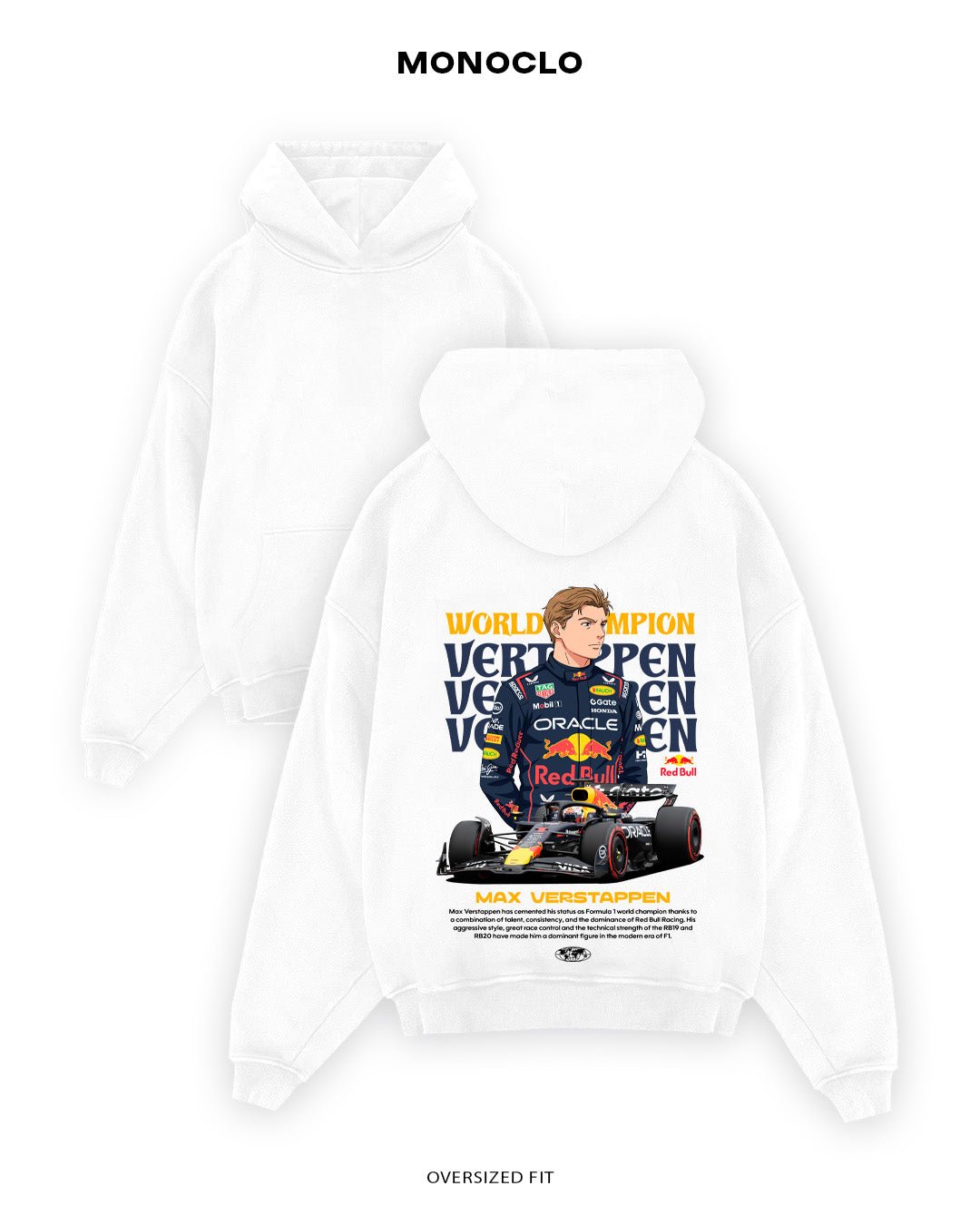 Худі Monoclo Max Verstappen 25SE - shop_name Білий