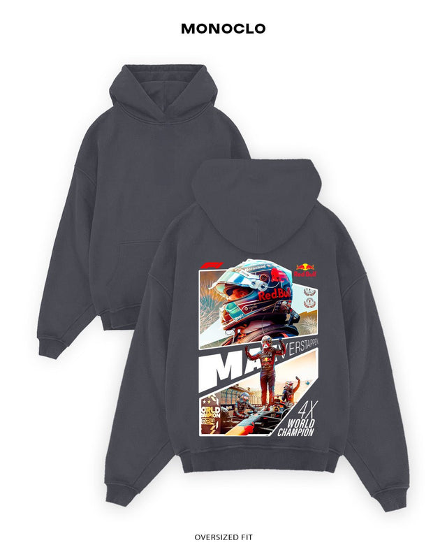 Худі Monoclo Max Verstappen 4X World Champion - shop_name Чорний