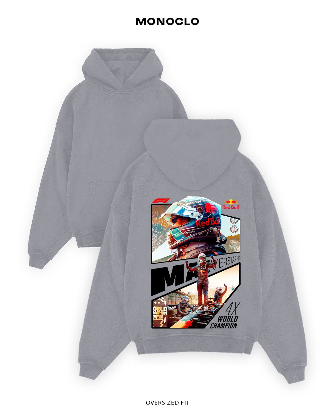 Худі Monoclo Max Verstappen 4X World Champion - shop_name Чорний
