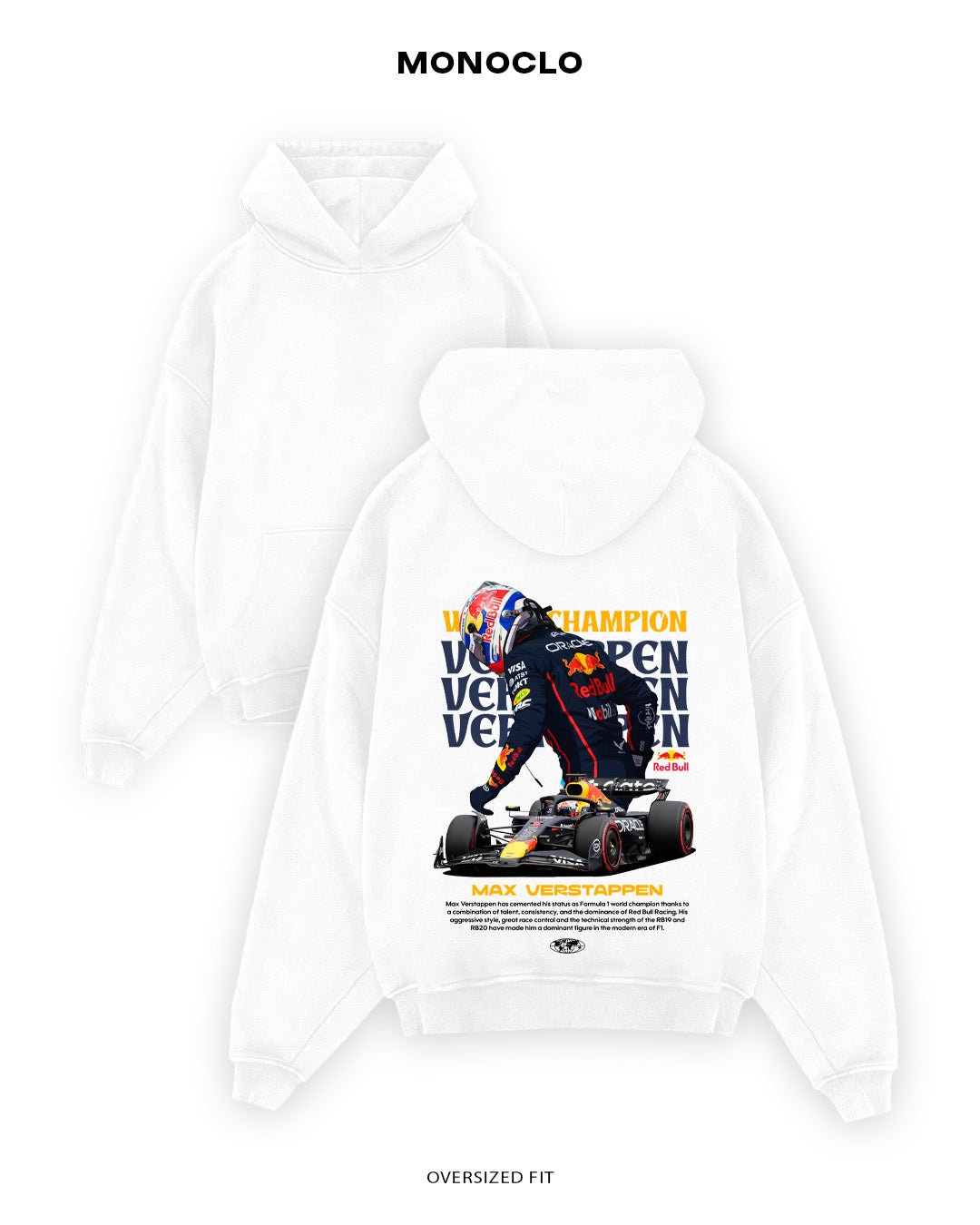 Худі Monoclo Max Verstappen Champion 25 NEW - shop_name Білий