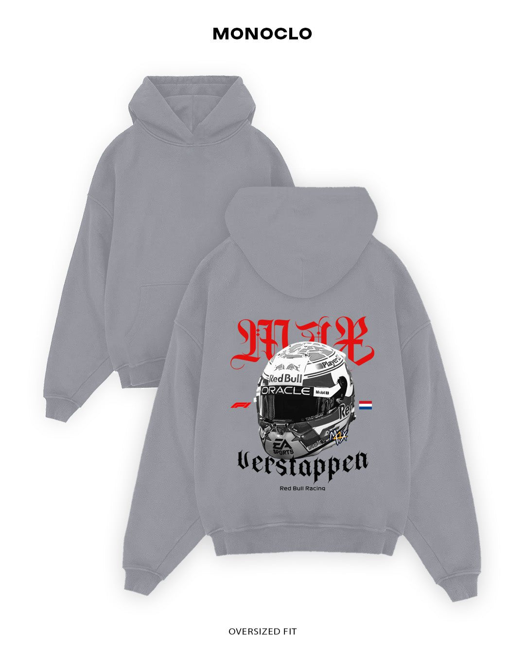 Худі Monoclo Max Verstappen Helmet Edition - shop_name Сірий