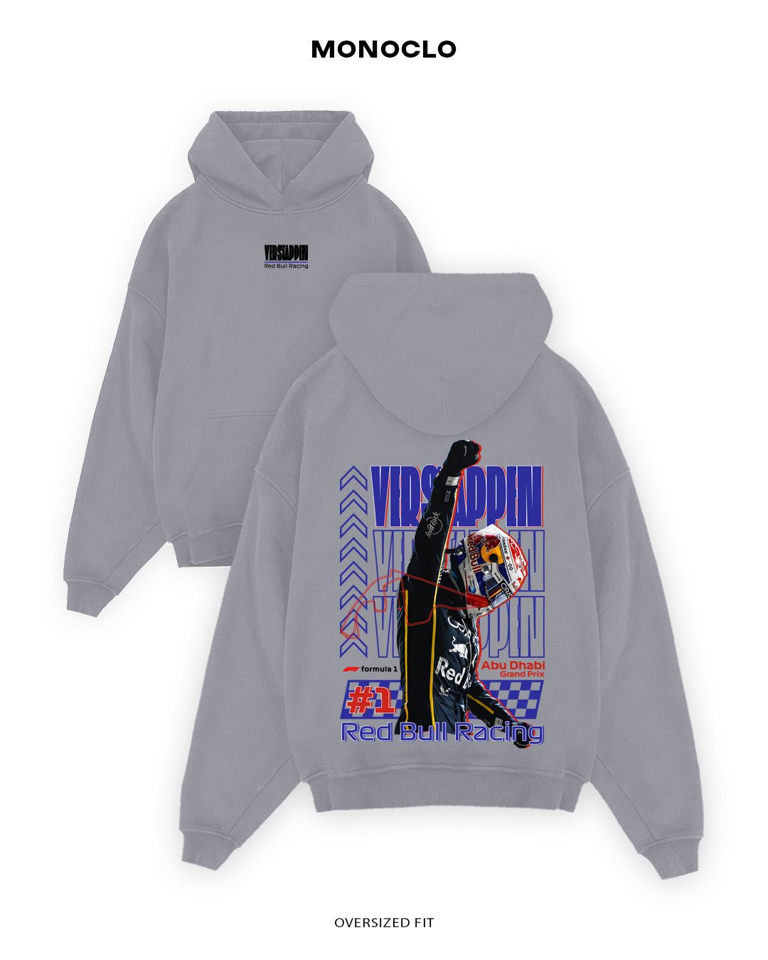 Худі Monoclo Max World Champion 26 - shop_name Сірий