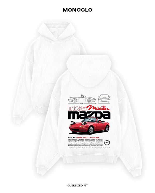 Худі Monoclo Mazda MX - 5 Miata - shop_name Білий
