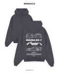 Худі Monoclo Mazda RX-7 White – Графітовий