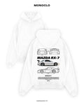 Худі Monoclo Mazda RX-7 White – Білий