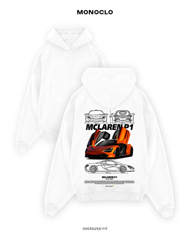 Худі Monoclo McLaren P1 - shop_name Білий