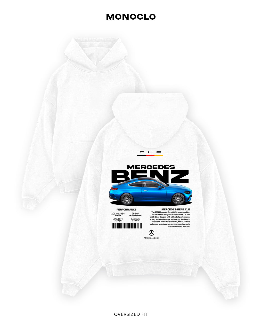 Худі Monoclo Mercedes - Benz CLE - shop_name Білий