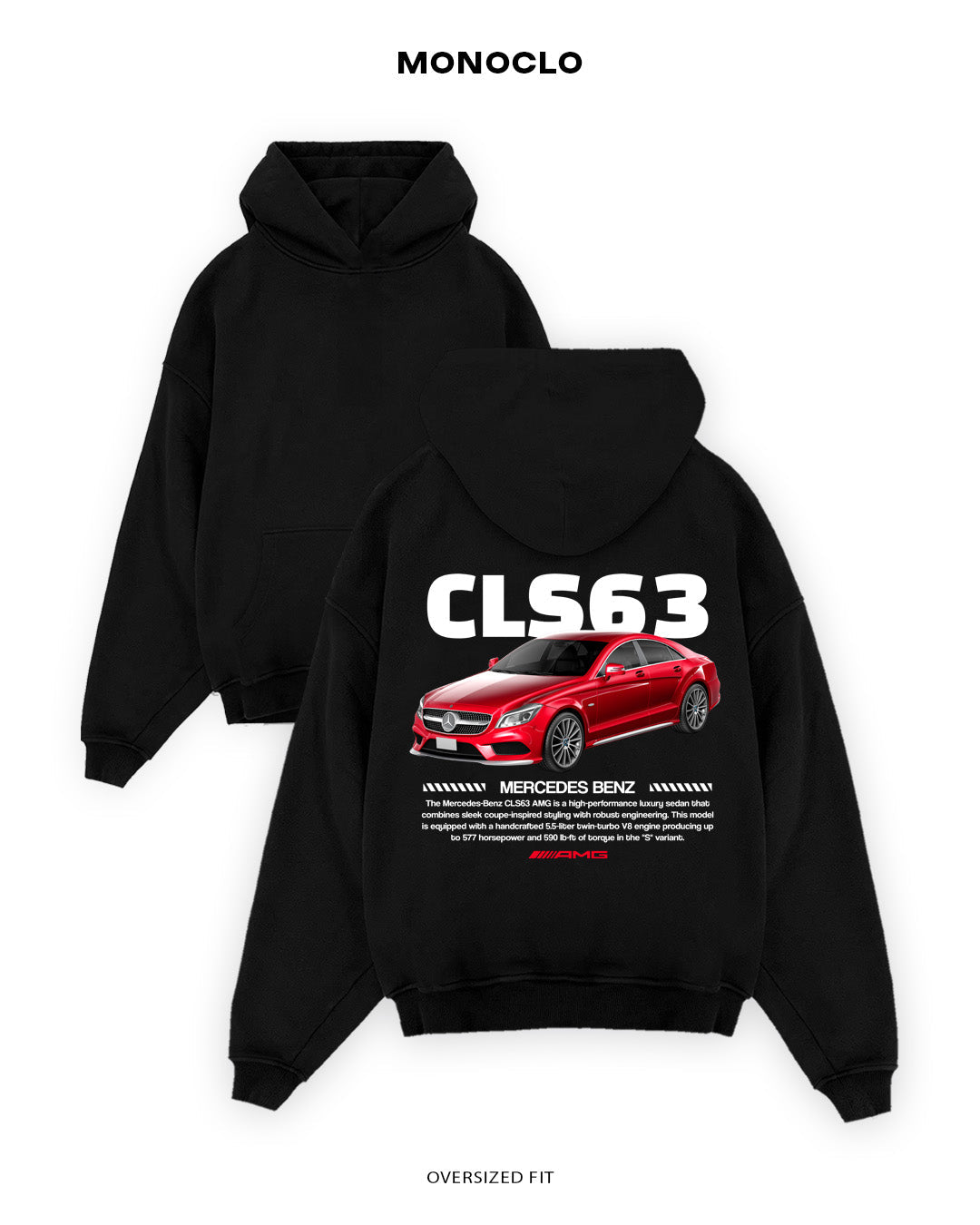 Худі Monoclo Mercedes - Benz CLS 63 AMG - shop_name Чорний