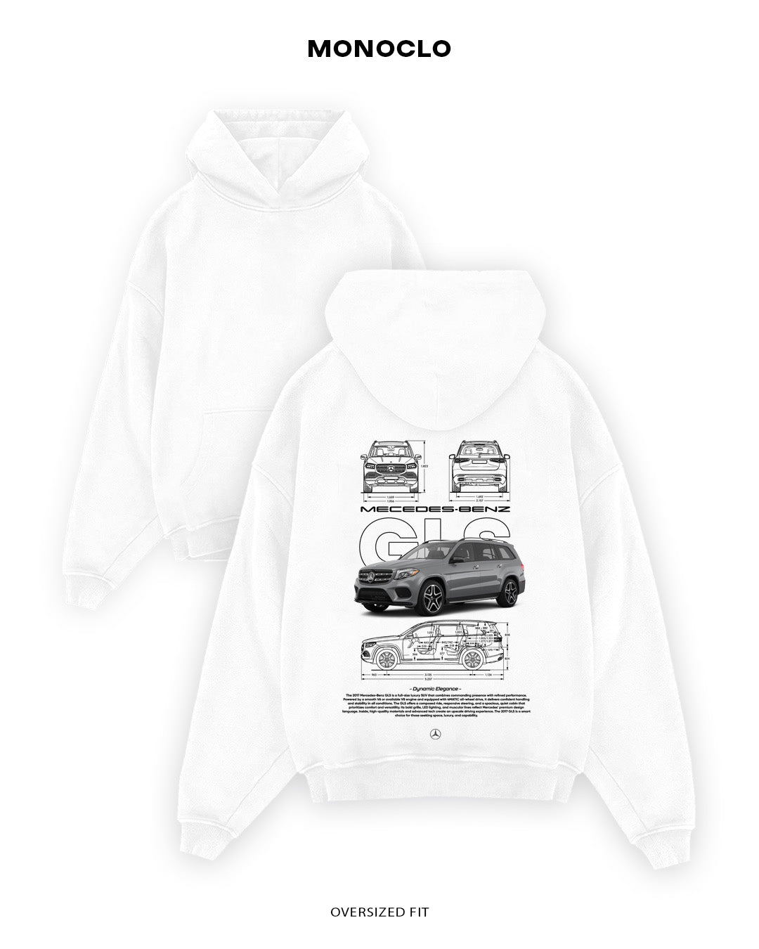 Худі Monoclo Mercedes - Benz GLC - shop_name Білий