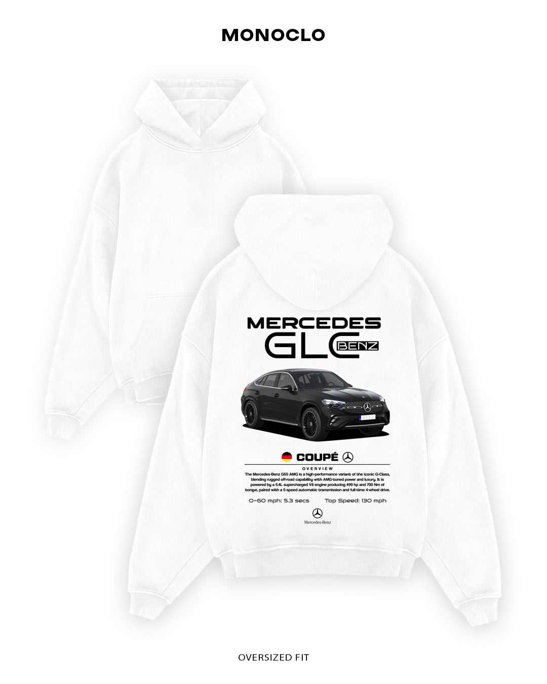 Худі Monoclo Mercedes - Benz GLC Coupe - shop_name Білий