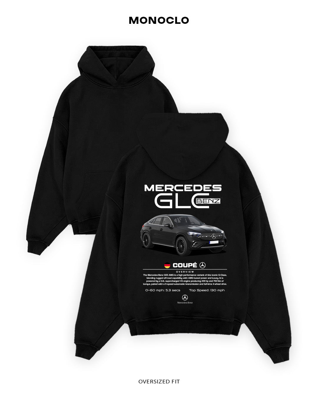 Худі Monoclo Mercedes - Benz GLC Coupe - shop_name Чорний