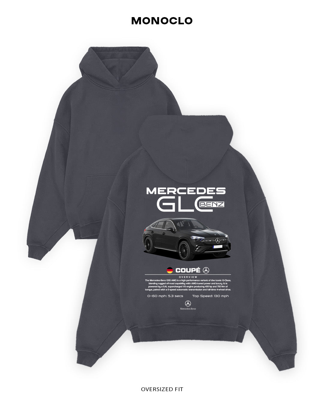 Худі Monoclo Mercedes - Benz GLC Coupe - shop_name Графітовий