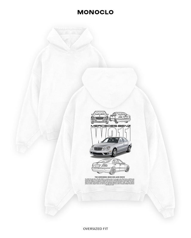 Худі Monoclo Mercedes - Benz W211 E55 AMG - shop_name Білий