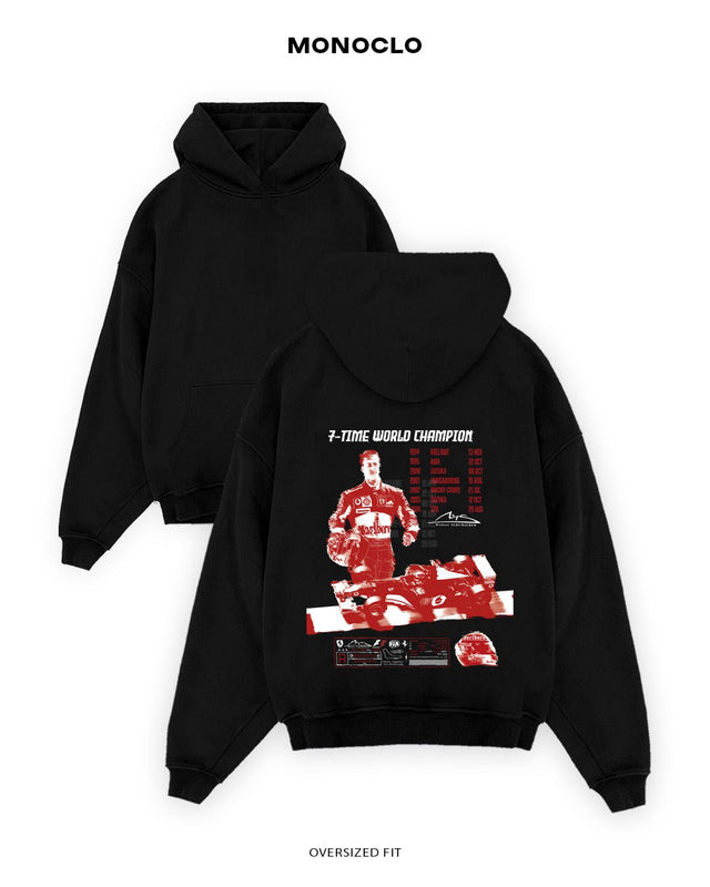 Худі Monoclo Michael Schumacher 7 - Time World Champion - shop_name Чорний