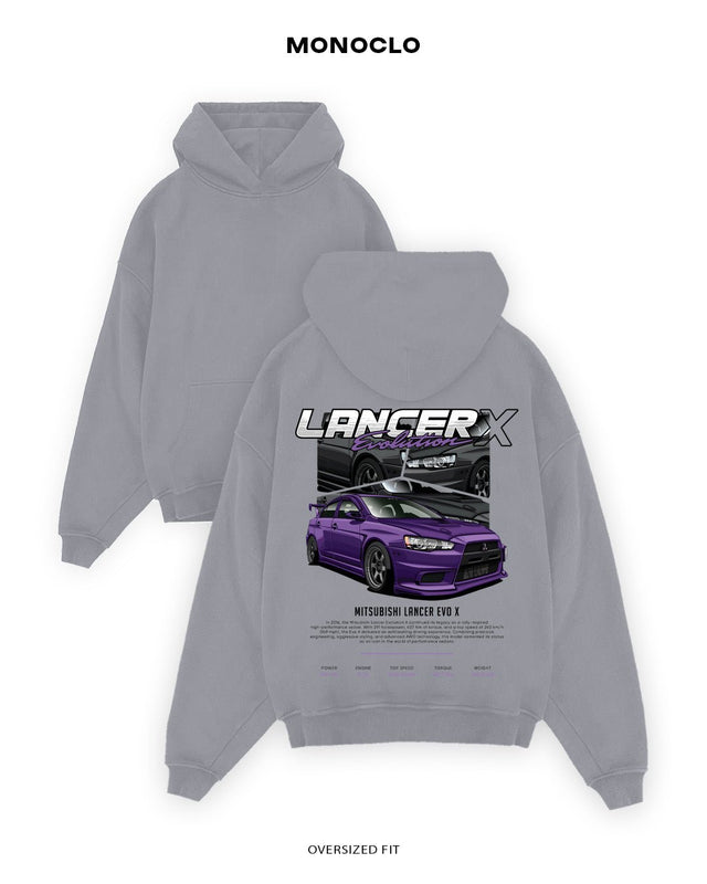 Худі Monoclo Mitsubishi Lancer Evolution X - shop_name Сірий
