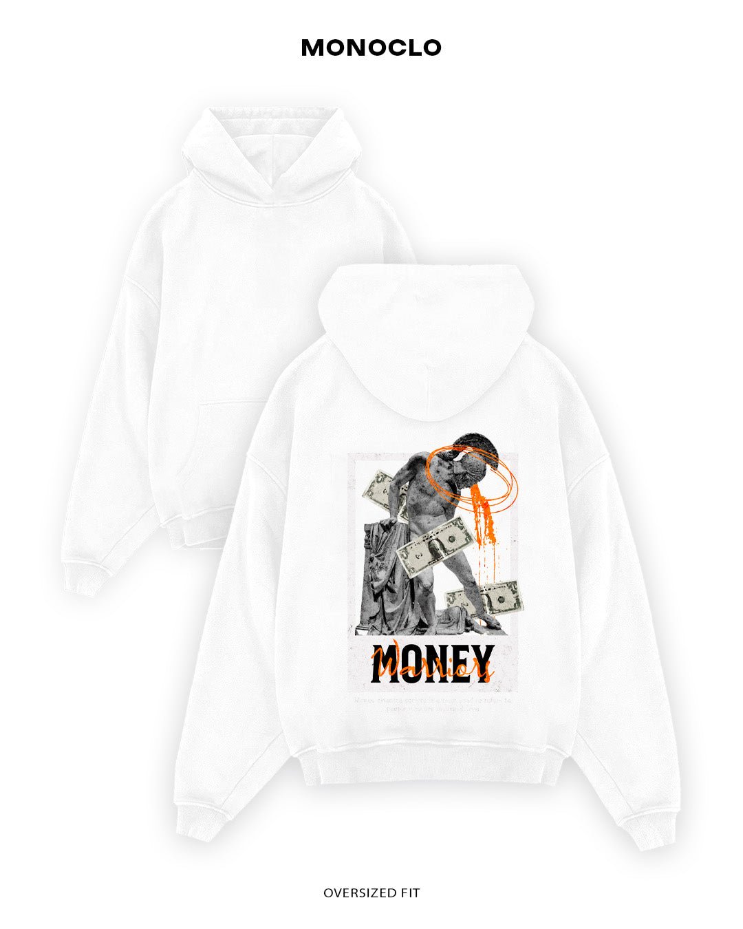 Худі Monoclo Money Power - shop_name Білий