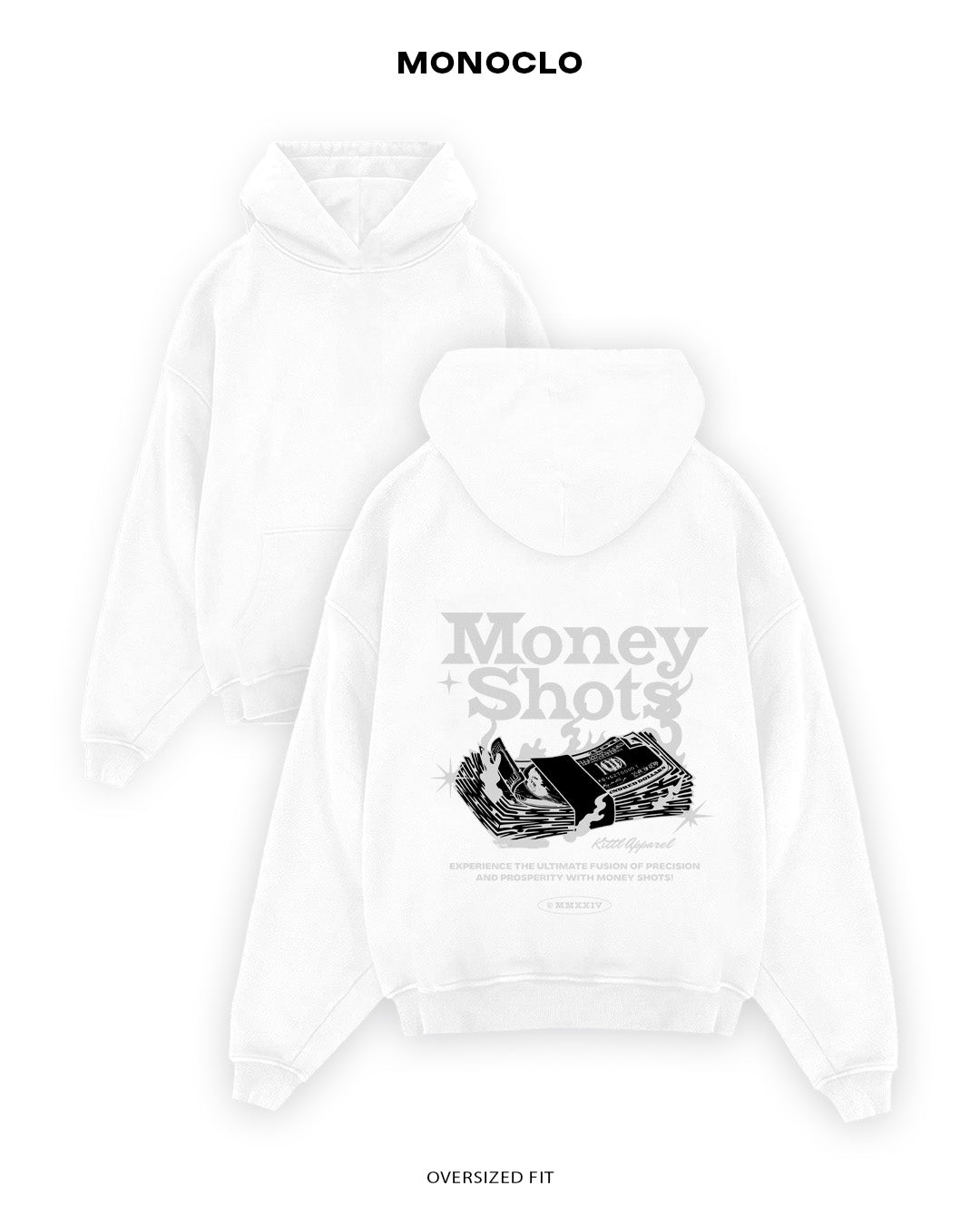 Худі Monoclo Money Shots - shop_name Білий
