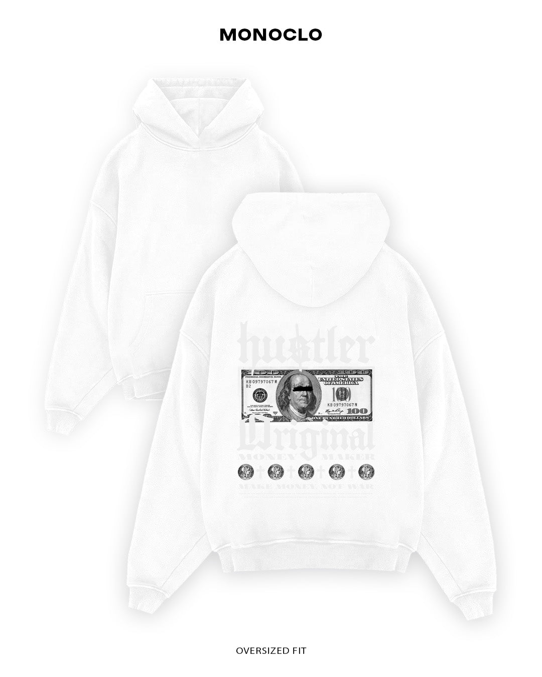 Худі Monoclo Monoclo Hustler Original Money Maker - shop_name Чорний